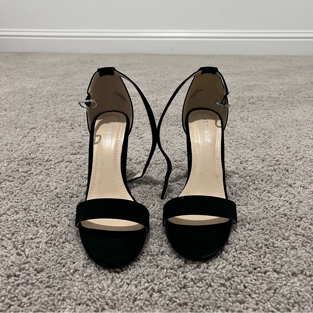 Black Strappy Heels